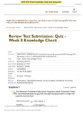 NRNP 6531 Week 8 Knowledge Check Quiz Spring 2022 - Walden University