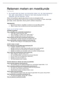 Samenvatting Reken en wiskundedidactiek  -   Meten en meetkunde, ISBN: 9789006955385  Rekenen (PV2K04)