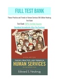 Theory Practice and Trends in Human Services 6th Edition Neukrug Test Bank with Question and Answers, From Chapter 1 to 12