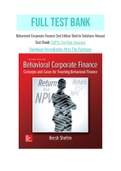  Behavioral Corporate Finance 2nd Edition Shefrin Solutions Manual with Question and Answers, From Chapter 1 to 13