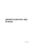 IOP2603- Ergonomics  EXAM NOV 2022 50 Marks.