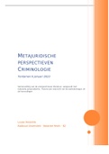 Samenvatting metajuridische perspectieven Radboud Universiteit 2022-2023 (week 1 tot en met week 5) 
