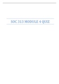 SOC 313 MODULE 4 QUIZ