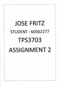 TPS3703 - Assignment 2 Afrikaans Language (scored 89.5%)