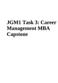 JGM1 Task 3: Career Management MBA Capstone