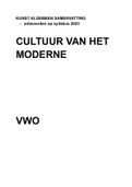 Cultuur van het Moderne samenvatting (antwoorden syllabus)