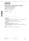 CLASSICAL CIVILISATIION H408-32 QP Oct21