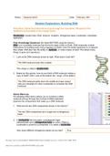  Student Exploration DNA GISMO: Building DNA