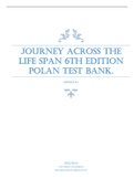JOURNEY ACROSS THE LIFE SPAN 6TH EDITION POLAN TEST BANK.