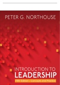 TEST BANK FOR Introduction to Leadership Concepts and Practice 5th Edition by Peter G. Northouse  ALL  Chapters ( A+ GRADED 100% VERIFIED)