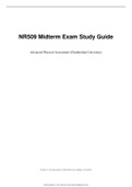 NR509 Midterm Exam Study Guide
