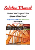 Structural Wood Design 2nd Edition Aghayere Solutions Manual