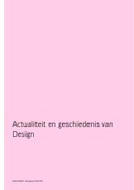 Actualiteit en geschiedenis van Design - Samenvatting open boek