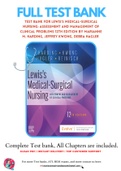 Test Bank For Lewis's Medical-Surgical Nursing, 12th Edition by Mariann M. Harding, Jeffrey Kwong, Debra Hagler | 9780323789615 | | Chapter 1-69| All Chapters with Answers and Rationals