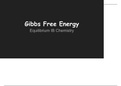 Gibbs Free Energy, Spontaneity And Equilibrium IB Chemistry Presentation Notes