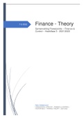 Finance Theory - Summary Chapter 1, 2, 4, 6, 8, 9, 18, 19, 23