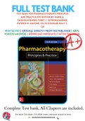 Test Bank For Pharmacotherapy Principles and Practice 5th Edition by Marie A. Chisholm-Burns; Terry L. Schwinghammer; Patrick M. Malone; Jill M. Kolesar; Kelly C. Lee; P 9781260019445 Chapter 1-102 