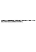 NUR 4827 Predictor Exit Exam (206 Q & As) BEST NEW EXAM SOLUTION .