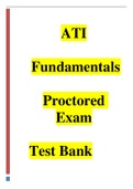 NOVEMBER 2022 ATI Fundamentals Proctored Exam Test Bank Complete with ALL the Answers 