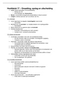 Samenvatting 10 Voor Biologie - Hoofdstuk 17: Omzetting, opslag en uitscheiding