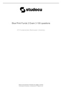 Blue Print Funds 2 Exam 3 100 questions.