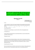 RN VATI Adult Medical Surgical 2019-scored 100%-2022-2024