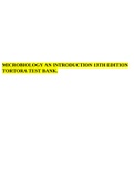 MICROBIOLOGY AN INTRODUCTION 13TH EDITION TORTORA TEST BANK.