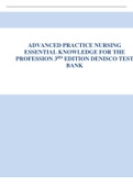 Test Bank For Advanced Practice Nursing Essential Knowledge for the Profession 3rd Edition Denisco 