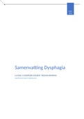 Samenvatting lectuures Dysphagia (English written)