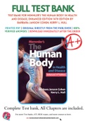 Test bank For Memmler's The Human Body in Health and Disease, Enhanced Edition 14th Edition by Barbara Janson Cohen; Kerry L. Hull 9781284217964 Chapter 1- 25 Complete Guide .