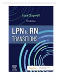Test Bank for LPN to RN Transitions 5th Edition by Claywell (ISBN-13978-0323697972)