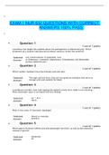 EXAM 1 NUR 632 QUESTIONS WITH CORRECT ANSWERS 100% PASS.