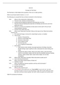 Art and Science of Nursing I Final Study Guide