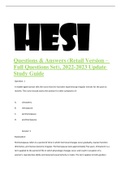 HESI Questions & Answers (Retail Version – Full Questions Set), 2022 Update Study Guide (1)