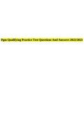 PGM Qualifying Practice Test Questions And Answers 2022/2023.