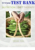 TEST BANK for Nutrition and Diet Therapy 10th Edition by Linda Kelly DeBruyne, Kathryn Pinna and Eleanor Noss Whitney. Complete 25 Chapters. 935 Pages.