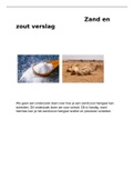 Samenvatting  Scheikunde: Een opdracht over het scheiden van zand en zout