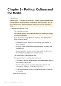 Summary of chapter 9 'Political Culture and the Media' by Andrew Heywood