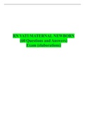 RN VATI MATERNAL NEWBORN (60 Questions and Answers) Exam (elaborations)