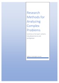 Summary Research Methods for Analyzing Complex Problems (RMCP)- contains both exams