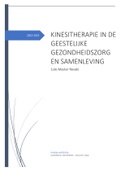 Samenvatting Physiotherapy In Mental Health Care And Society