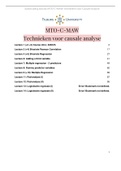 College aantekeningen (COMPLEET) MTO-C MAW / MTO-01: Technieken Voor Causale Analyse (424520-B-6) 