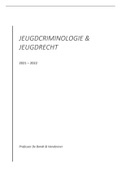 Volledige samenvatting met lesnotities van Jeugdrecht & - criminologie