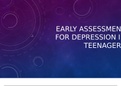 NR-500 Week 6 Assignment: Assessment – Area of Interest – Early Assessment for Depression in Adolescents (GRADED)