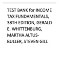 TEST BANK for INCOME TAX FUNDAMENTALS, 38TH EDITION, GERALD E. WHITTENBURG, MARTHA ALTUS-BULLER, STEVEN GILL