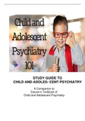 2023 STUDY GUIDE TO CHILD AND ADOLES- CENT PSYCHIATRY A Companion to Dulcan’s Textbook of Child and Adolescent Psychiatry
