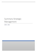 Strategic Management Summary