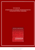 Test Bank For Introduction to Leadership Concepts and Practice 5th Edition ByPeter G. Northouse ch 1-14