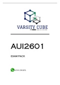 AUI2601 Assignment 3 Semester 2 2020