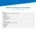 Notes Advanced molecular immunology and cell biology (AM_470656))